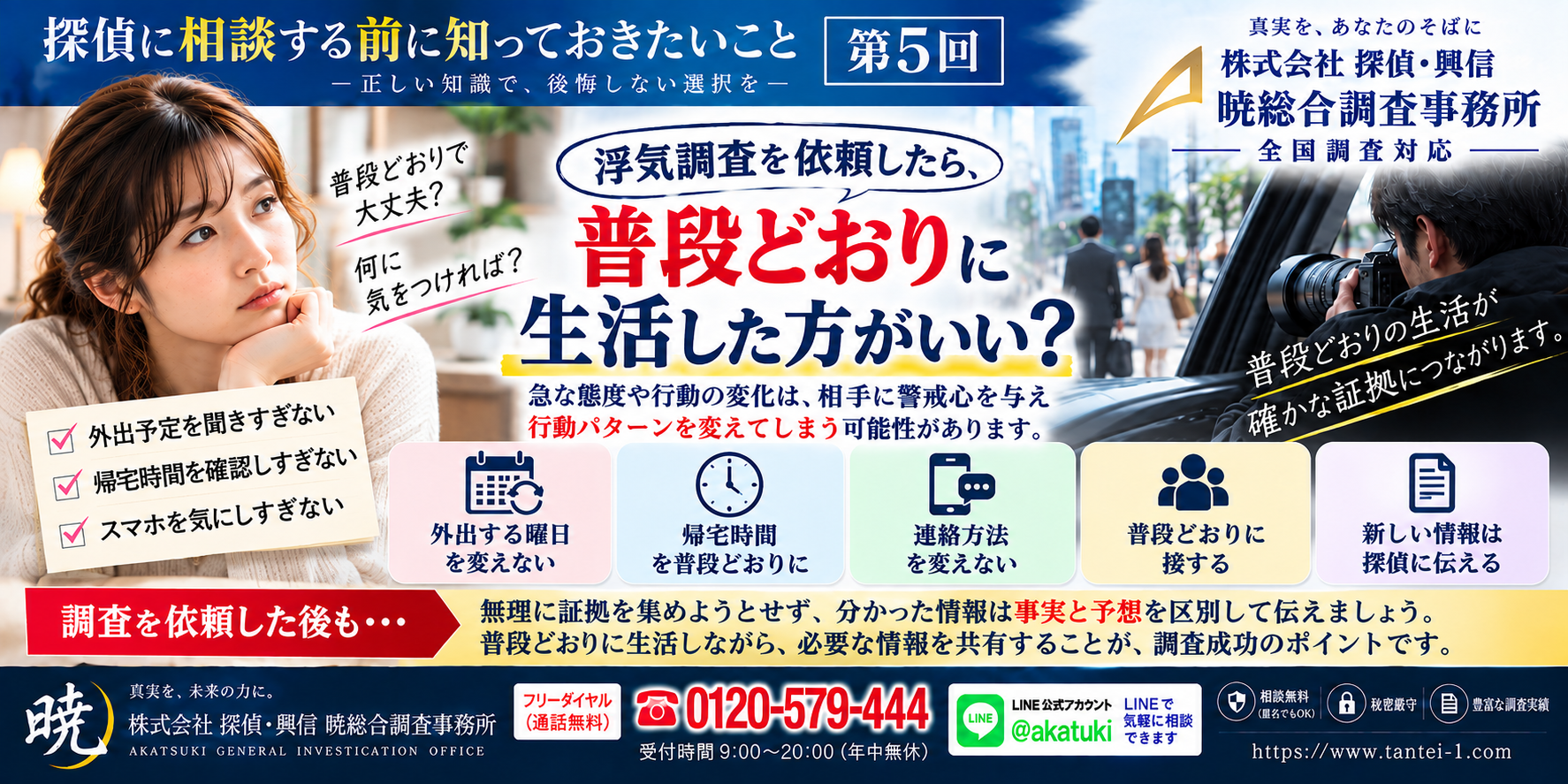 浮気調査を依頼したら